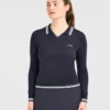 Klassisches Langarm-Polo aus Strick