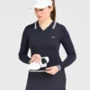 Klassisches Langarm-Polo aus Strick
