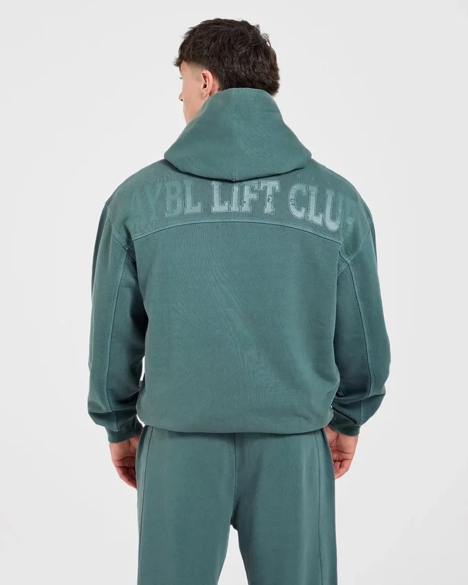 Lift Club Hoodie im Distressed-Look