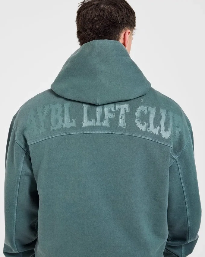 Lift Club Hoodie im Distressed-Look