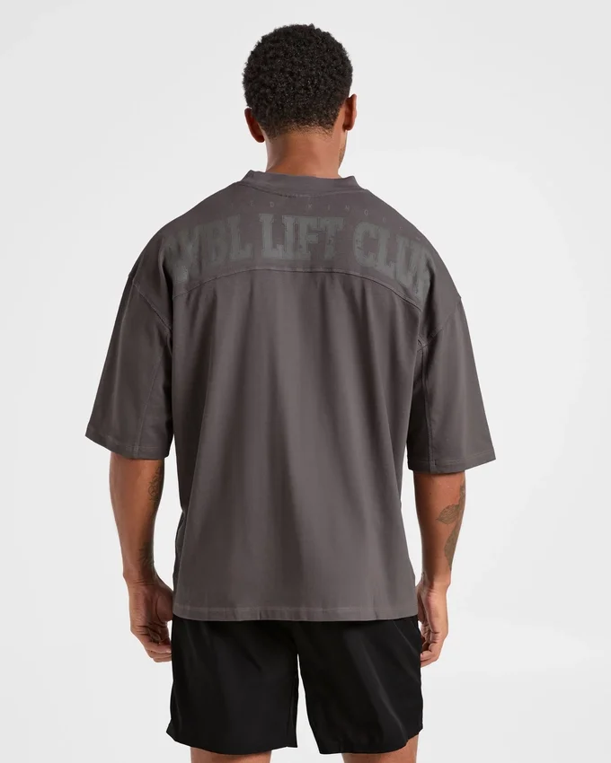 Lift Club Oversize-T-Shirt im Distressed-Look