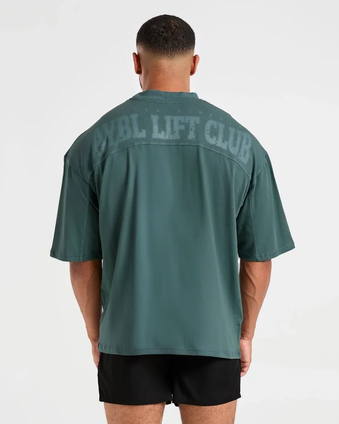 Lift Club Oversize-T-Shirt im Distressed-Look