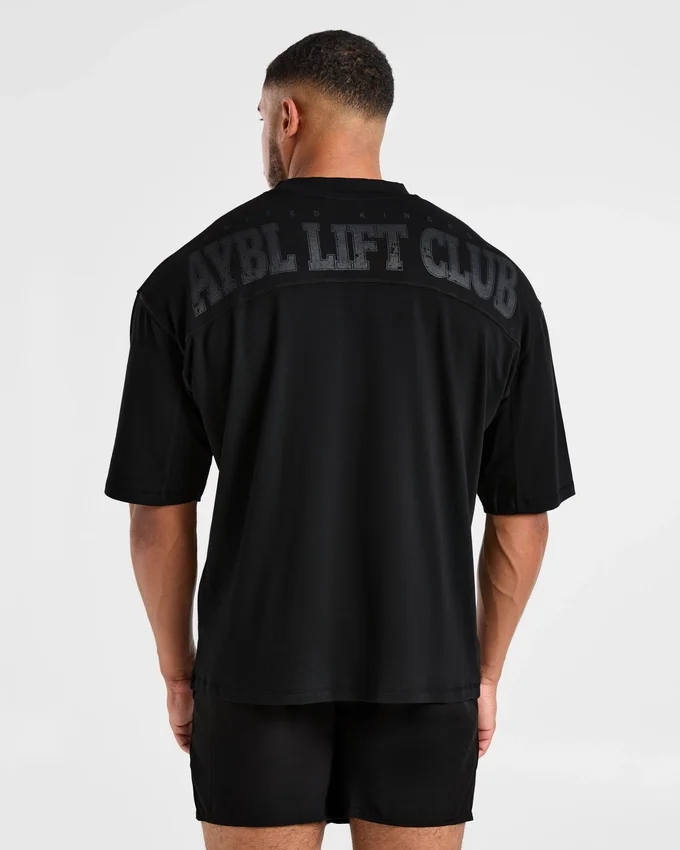 Lift Club Oversize-T-Shirt im Distressed-Look