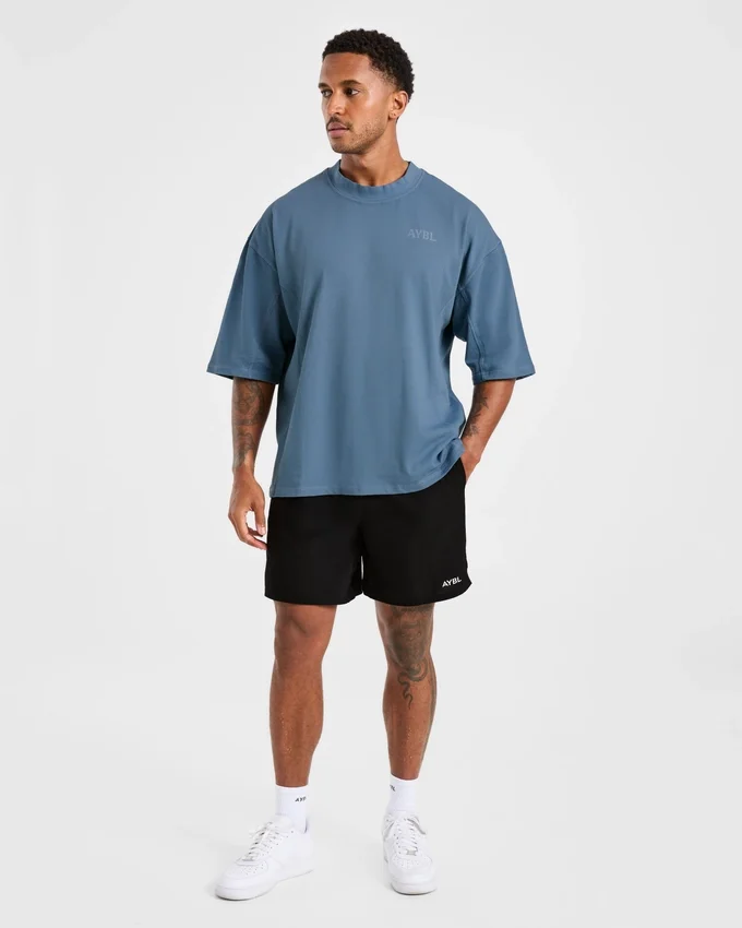 Lift Club Oversize-T-Shirt im Distressed-Look