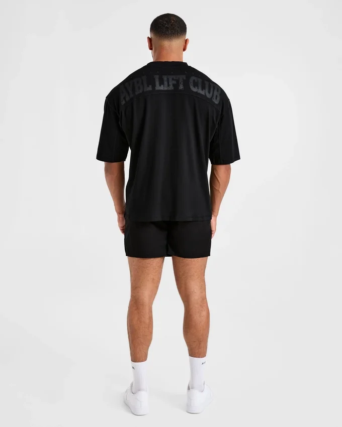 Lift Club Oversize-T-Shirt im Distressed-Look