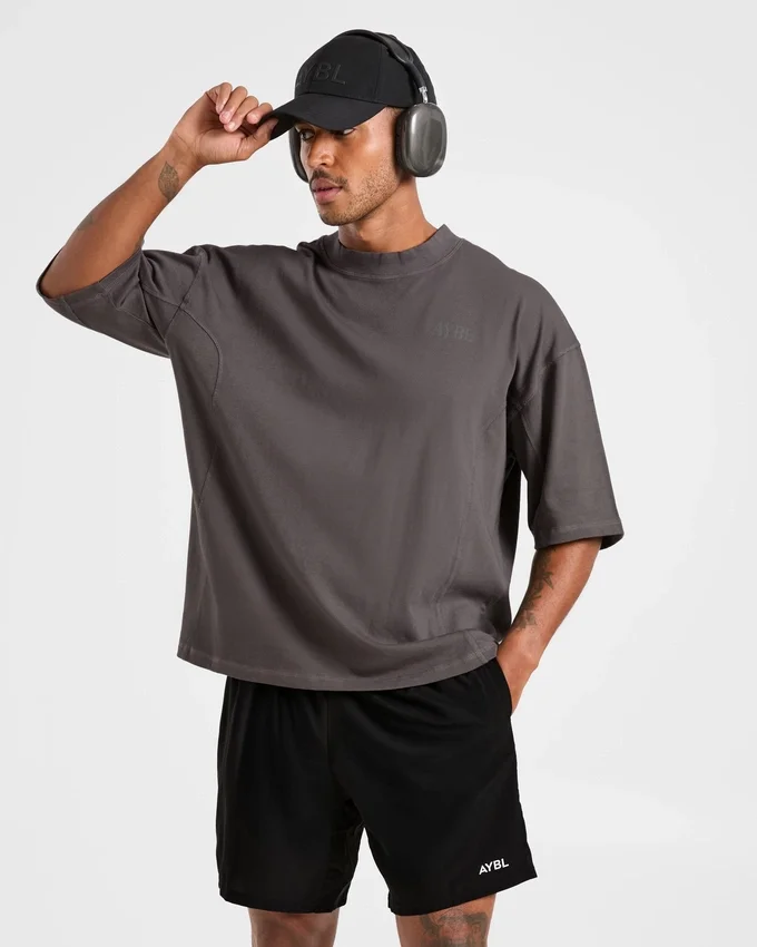 Lift Club Oversize-T-Shirt im Distressed-Look