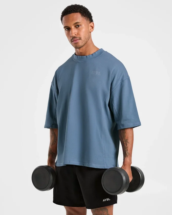 Lift Club Oversize-T-Shirt im Distressed-Look