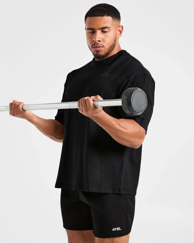 Lift Club Oversize-T-Shirt im Distressed-Look