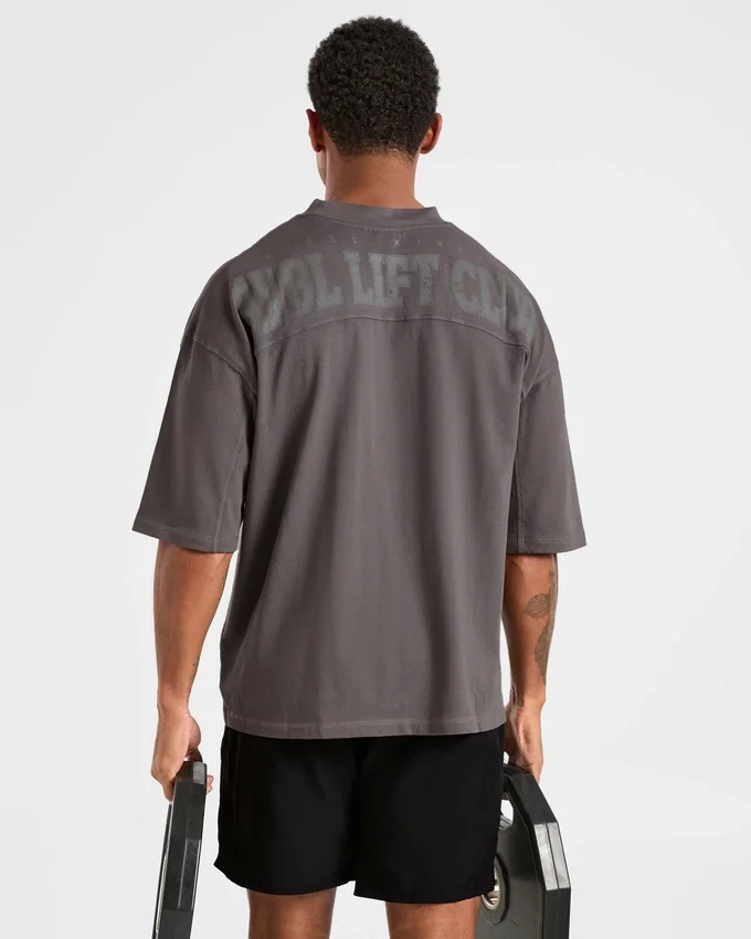 Lift Club Oversize-T-Shirt im Distressed-Look