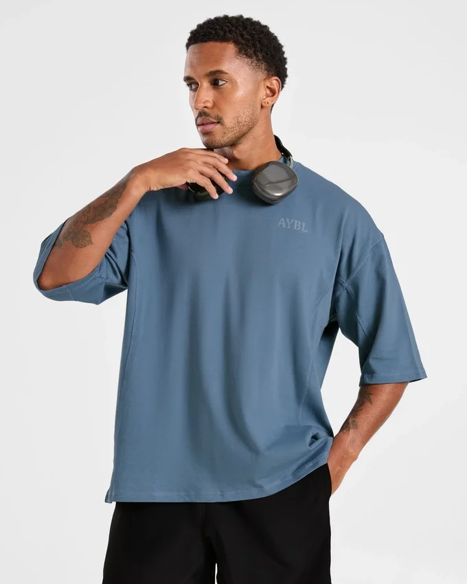 Lift Club Oversize-T-Shirt im Distressed-Look
