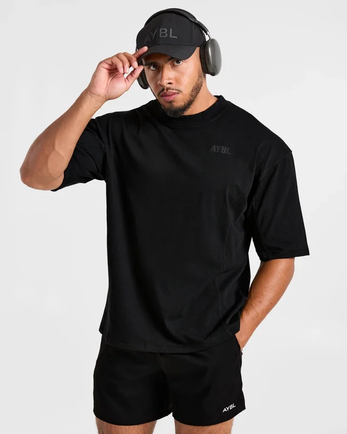 Lift Club Oversize-T-Shirt im Distressed-Look