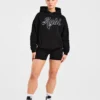 Oversize-Hoodie mit gesticktem Schriftzug