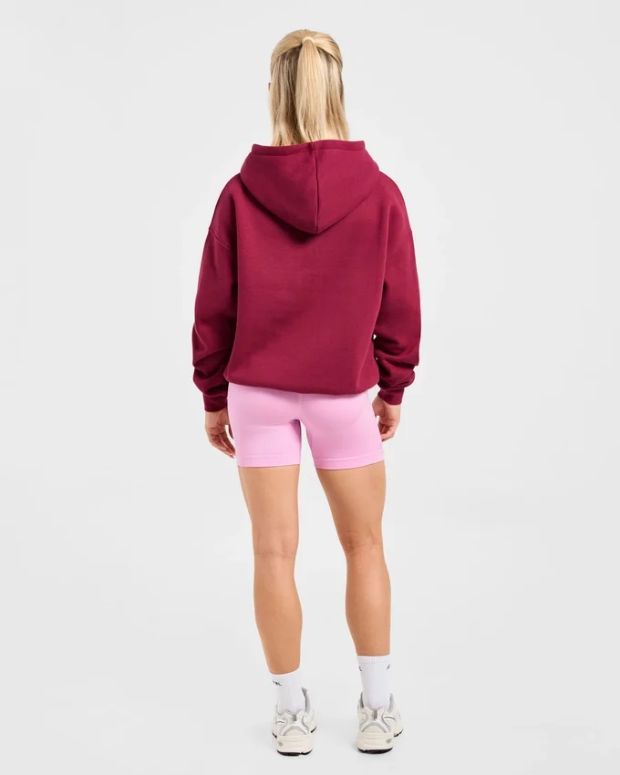 Oversize-Hoodie mit gesticktem Schriftzug