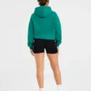 Oversize-Hoodie mit gesticktem Schriftzug