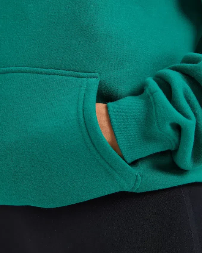 Oversize-Hoodie mit gesticktem Schriftzug