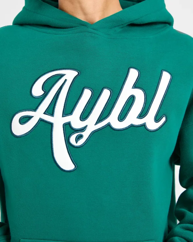 Oversize-Hoodie mit gesticktem Schriftzug