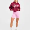 Oversize-Hoodie mit gesticktem Schriftzug