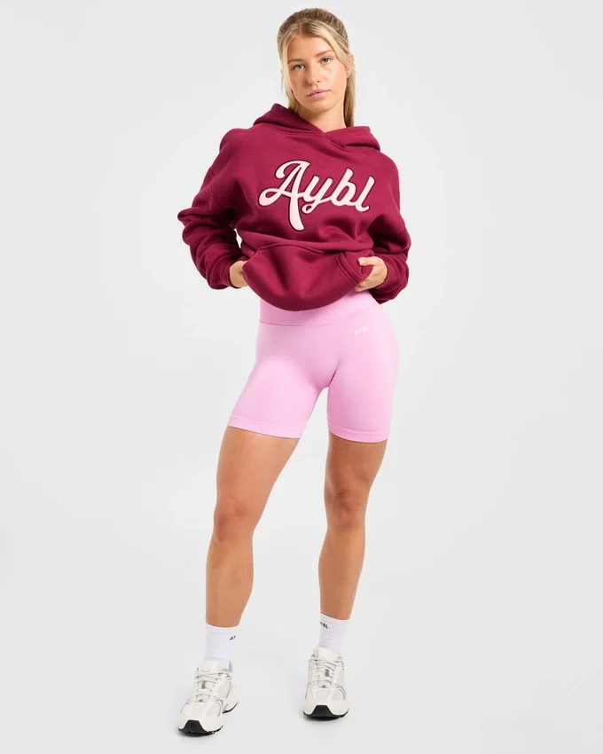 Oversize-Hoodie mit gesticktem Schriftzug
