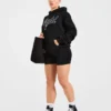 Oversize-Hoodie mit gesticktem Schriftzug