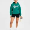 Oversize-Hoodie mit gesticktem Schriftzug
