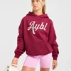 Oversize-Hoodie mit gesticktem Schriftzug