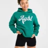 Oversize-Hoodie mit gesticktem Schriftzug