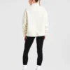 Oversized-Fleecejacke mit Reißverschluss