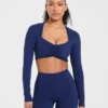Physique Langarm-Crop-Top