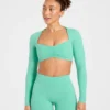 Physique Langarm-Crop-Top