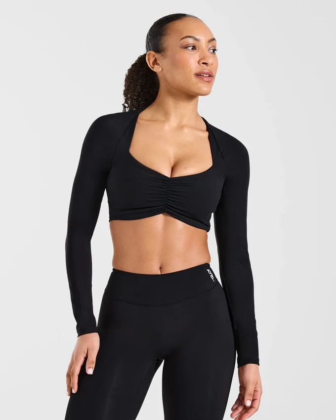 Physique Langarm-Crop-Top