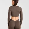 Physique Langarm-Crop-Top
