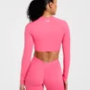 Physique Langarm-Crop-Top
