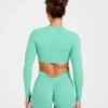 Physique Langarm-Crop-Top