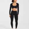 Physique Langarm-Crop-Top