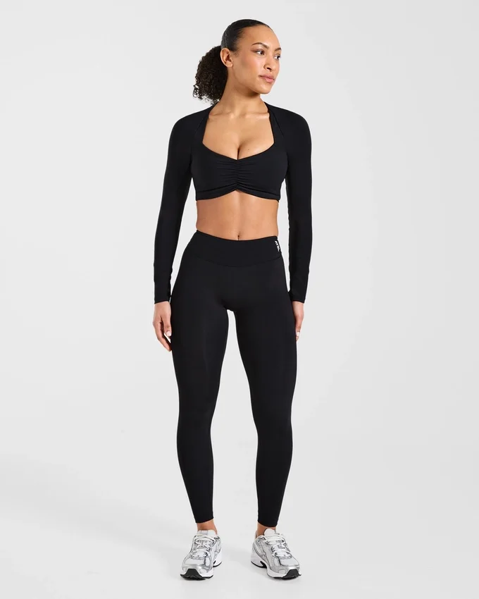 Physique Langarm-Crop-Top