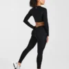 Physique Langarm-Crop-Top