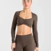 Physique Langarm-Crop-Top
