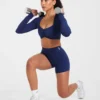 Physique Langarm-Crop-Top