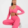 Physique Langarm-Crop-Top