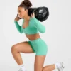 Physique Langarm-Crop-Top