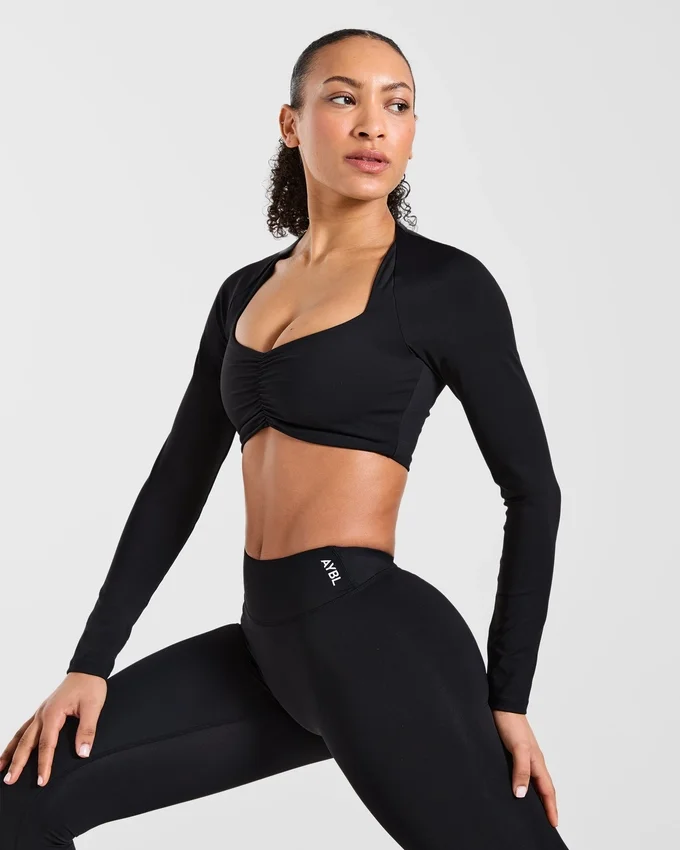 Physique Langarm-Crop-Top