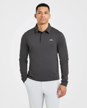 Precision Langarm-Pullover mit Kragen