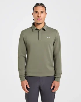 Precision Langarm-Pullover mit Kragen