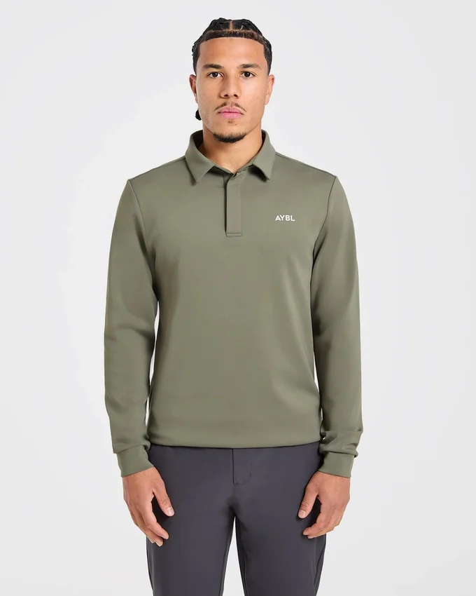 Precision Langarm-Pullover mit Kragen