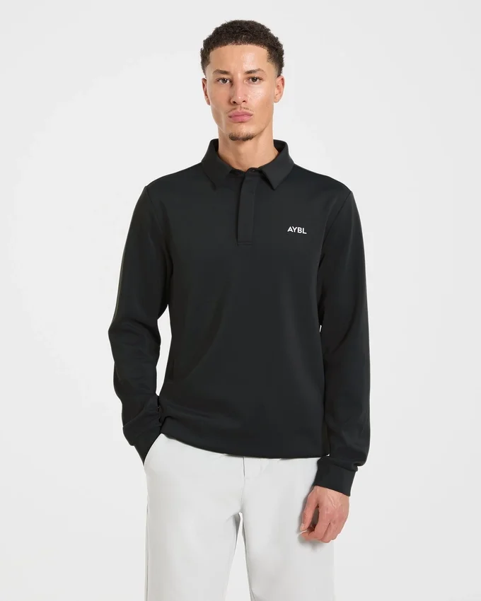 Precision Langarm-Pullover mit Kragen