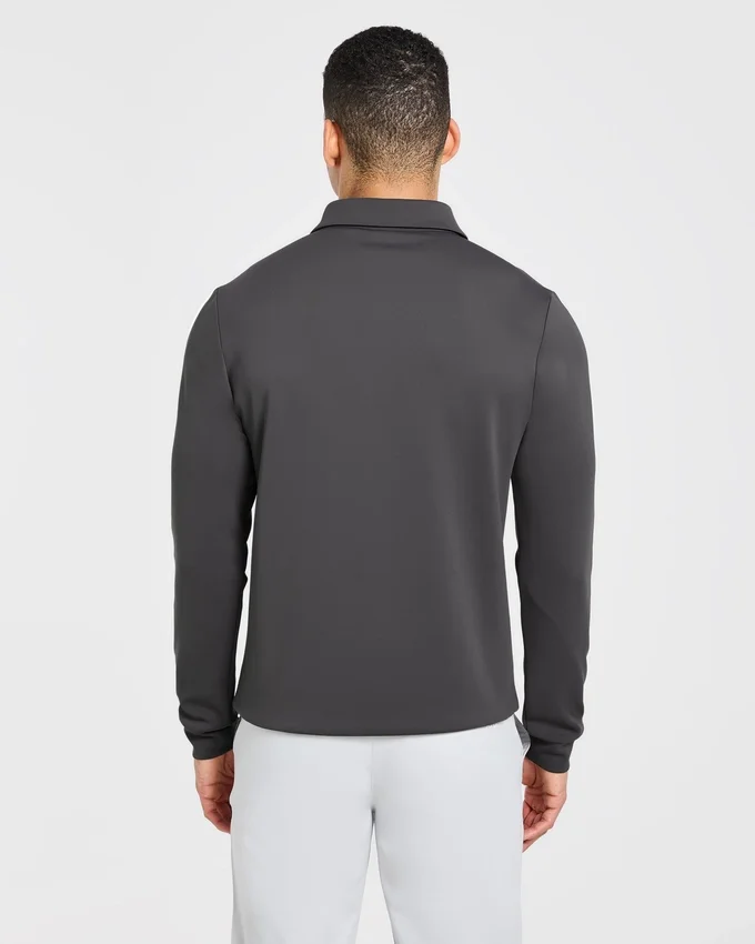 Precision Langarm-Pullover mit Kragen