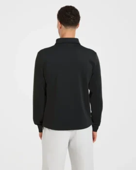 Precision Langarm-Pullover mit Kragen