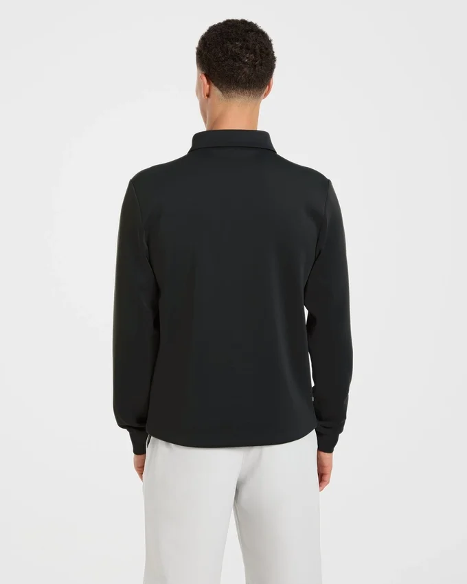 Precision Langarm-Pullover mit Kragen