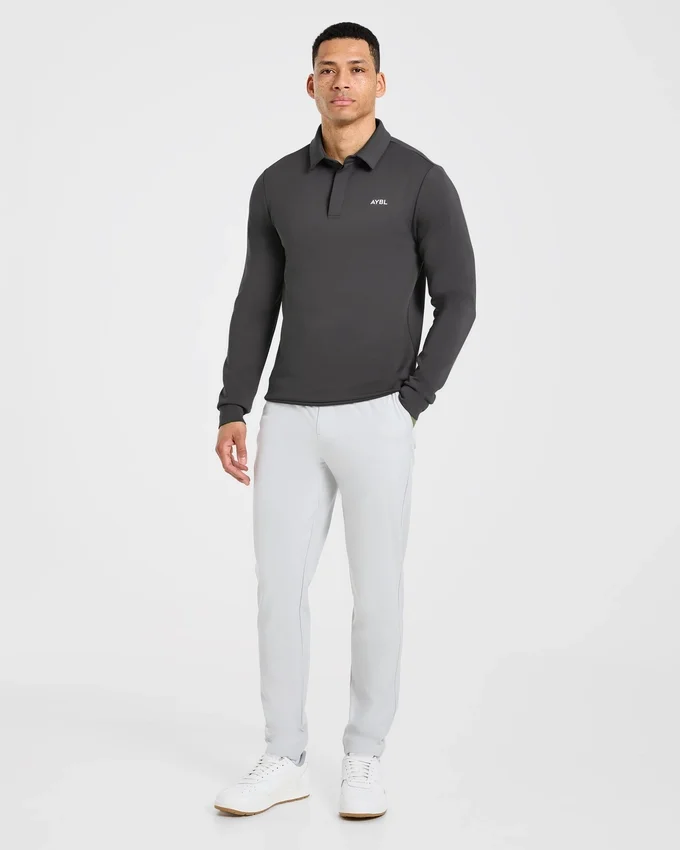 Precision Langarm-Pullover mit Kragen