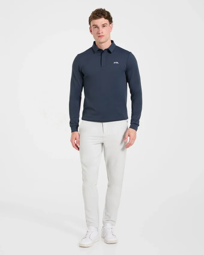Precision Langarm-Pullover mit Kragen